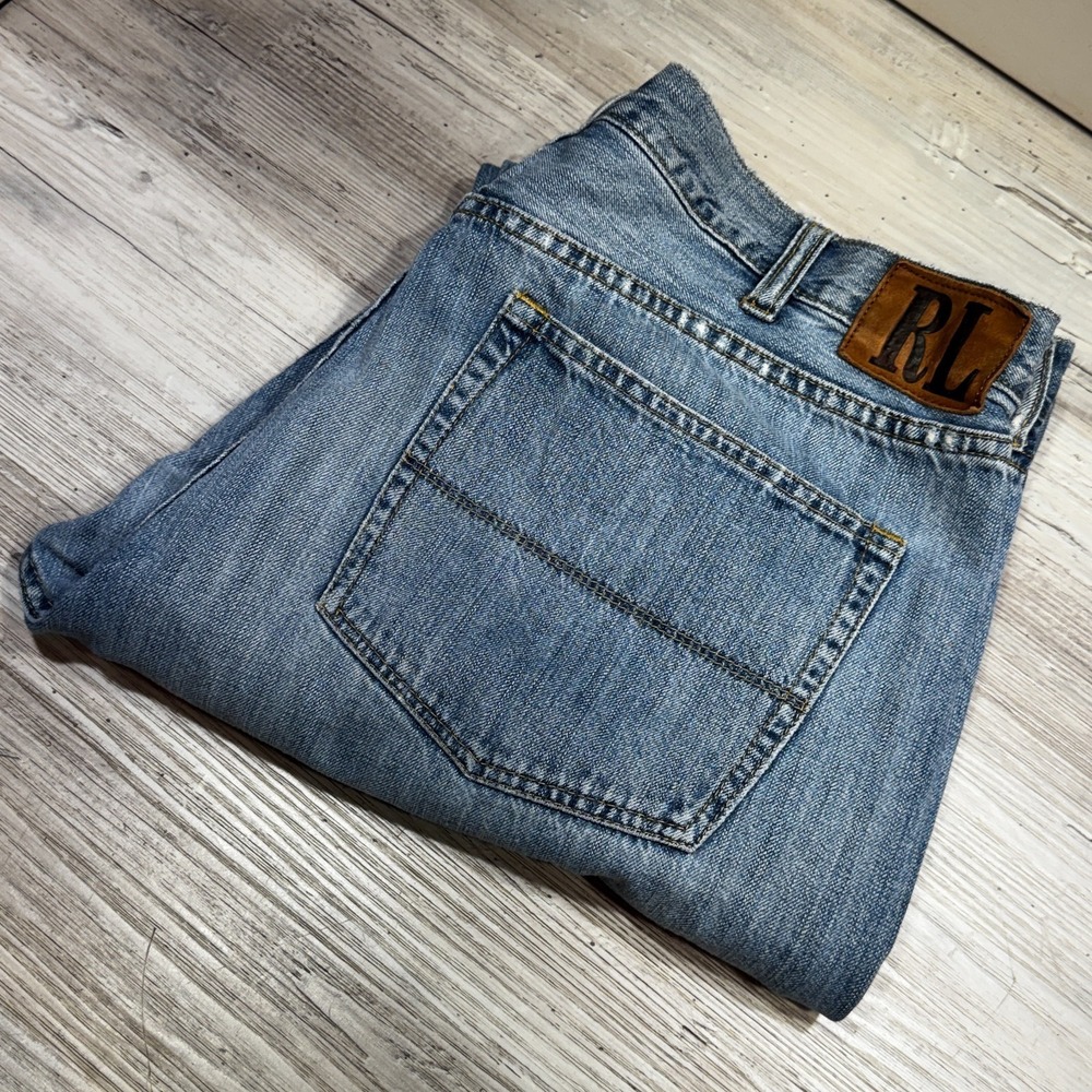 Polo Jeans Co Ralph Lauren Mens 38x34 Classic Relaxed Fit Medium Wash Denim RL
